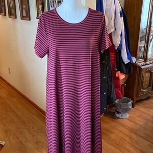 Pink and black lularoe Carly. Size large